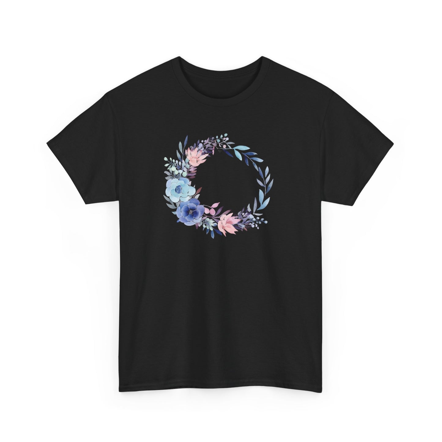 Watercolor Flower CircleShort Sleeve Tee
