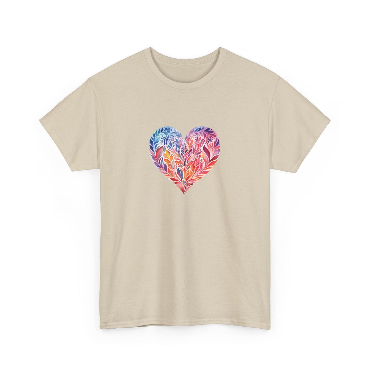 Watercolor Heart Short Sleeve Tee 001