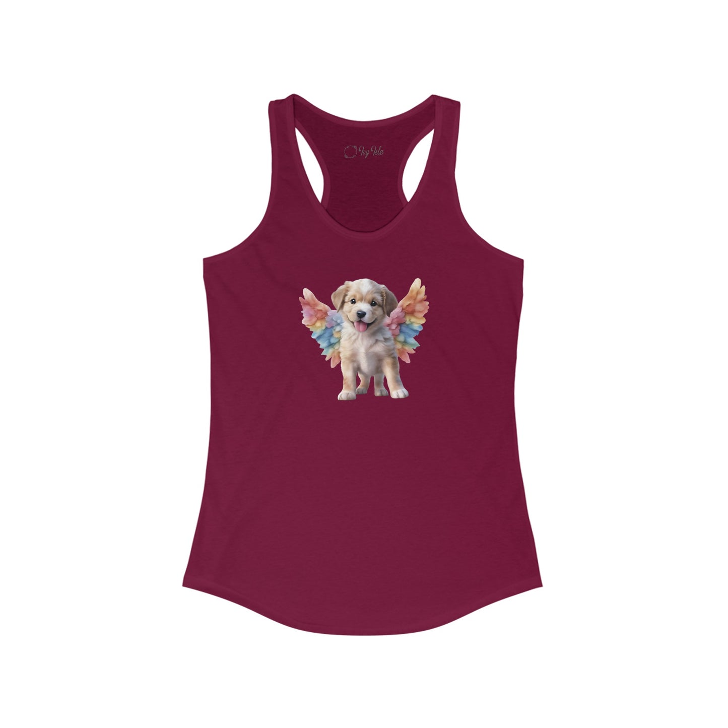 Angel Puppy Racerback Tank 002