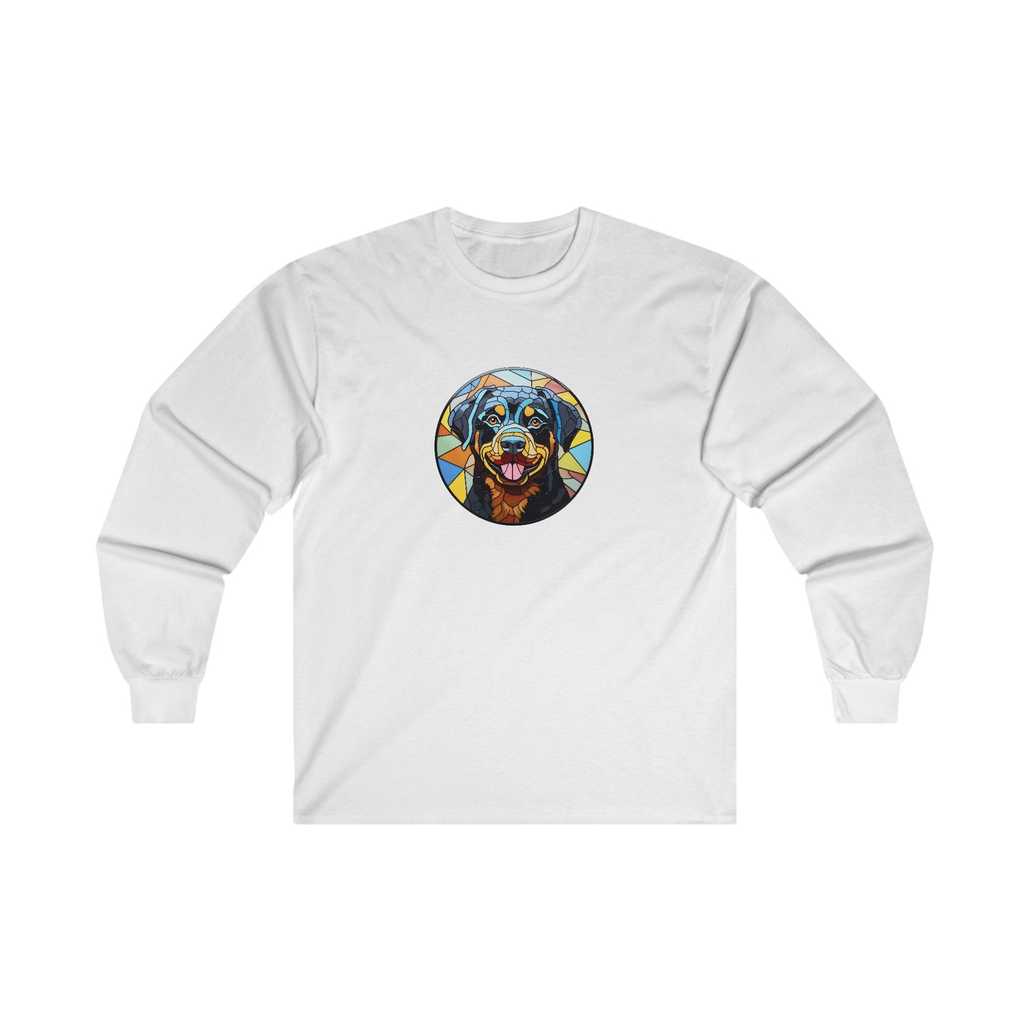 Stained Glass Rottweiler Long Sleeve Tee