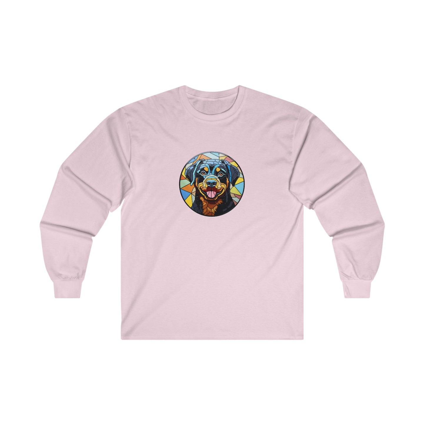 Stained Glass Rottweiler Long Sleeve Tee