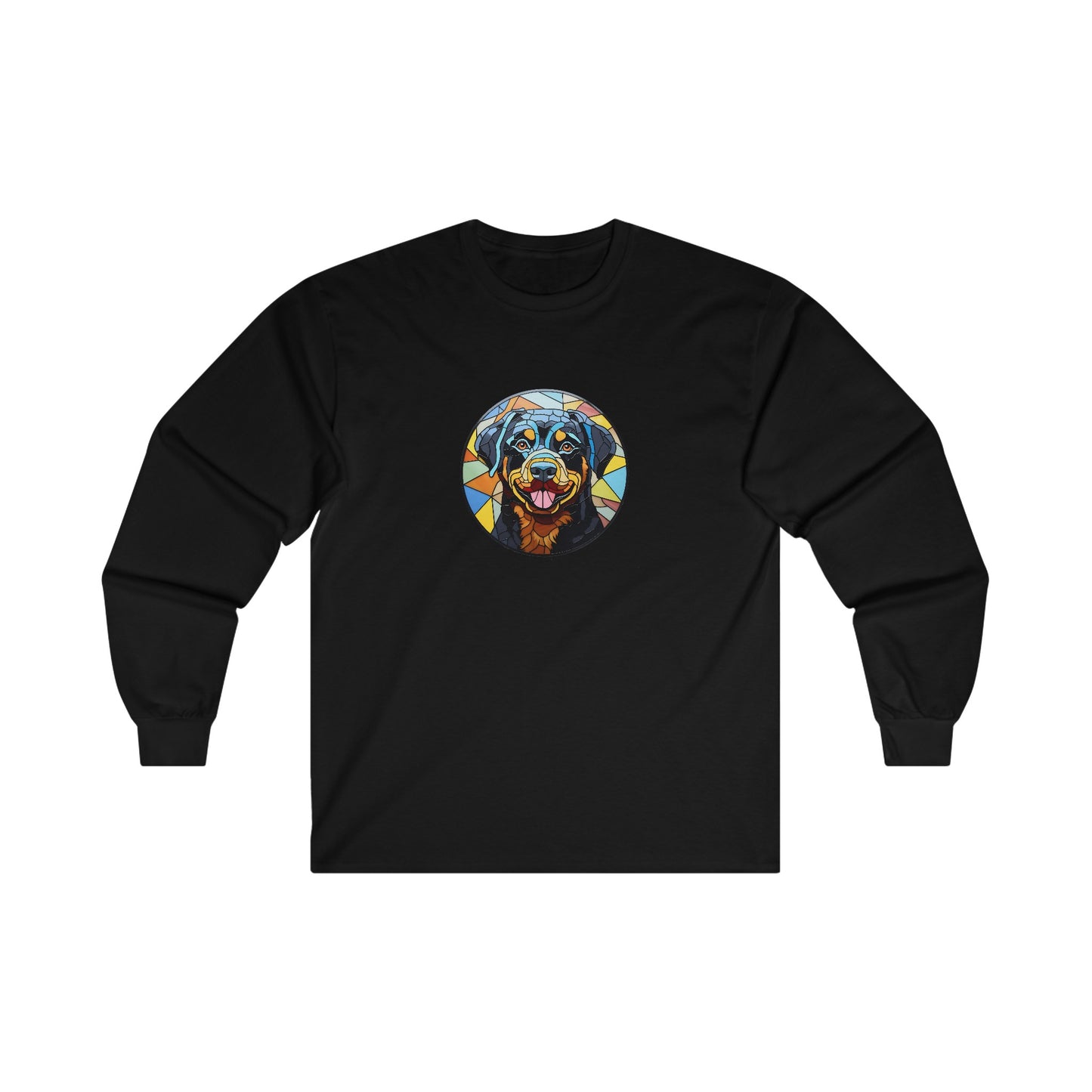 Stained Glass Rottweiler Long Sleeve Tee