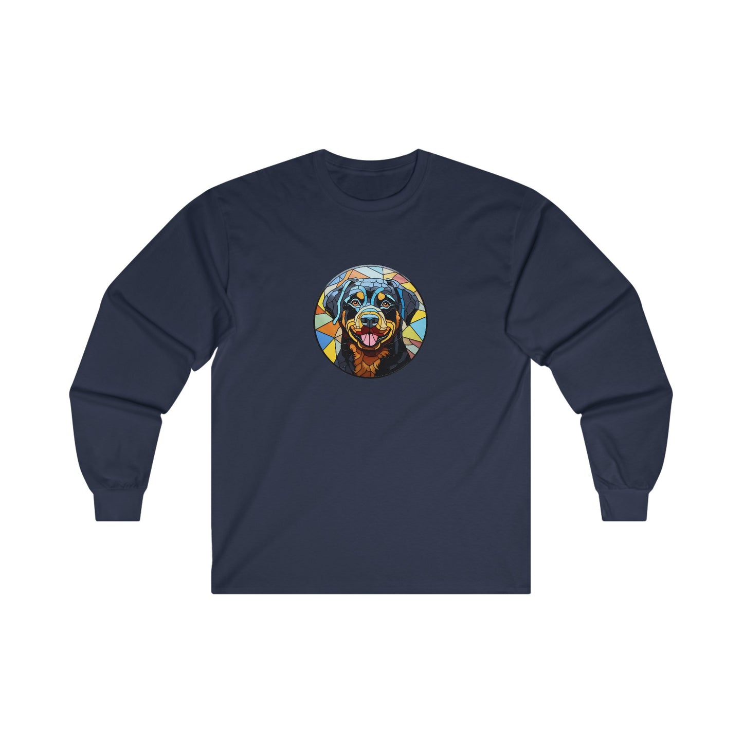 Stained Glass Rottweiler Long Sleeve Tee