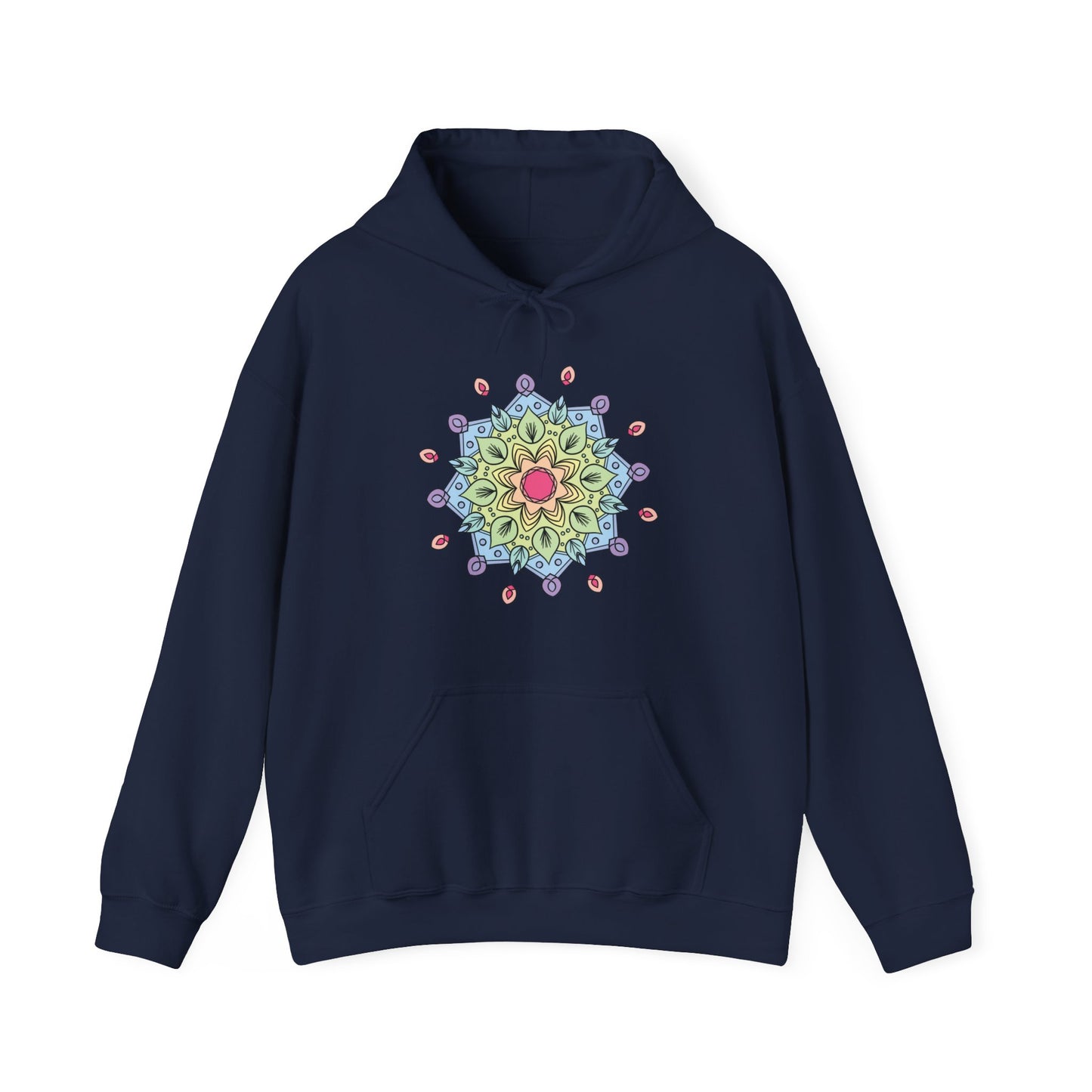 Colorful Mandala Hooded Sweatshirt (009)