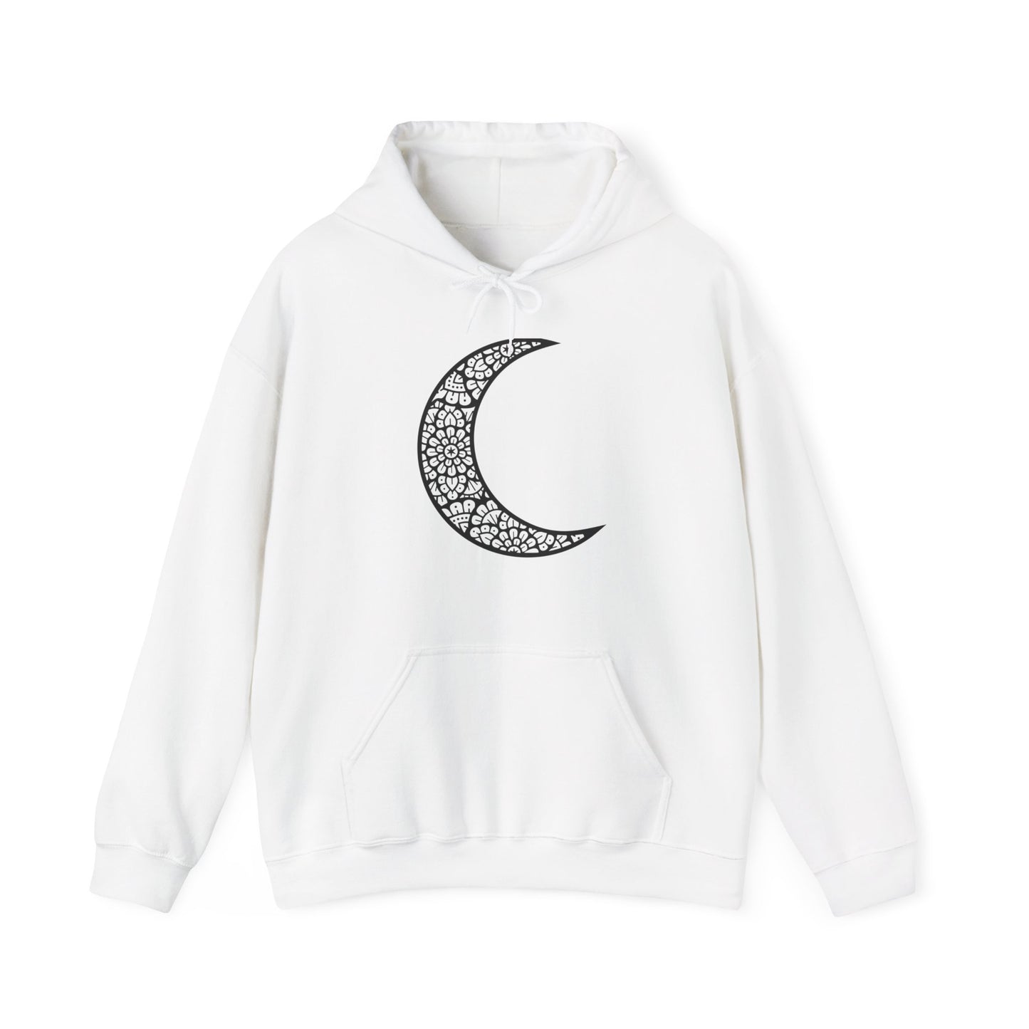 Mandala Moon Hooded Sweatshirt