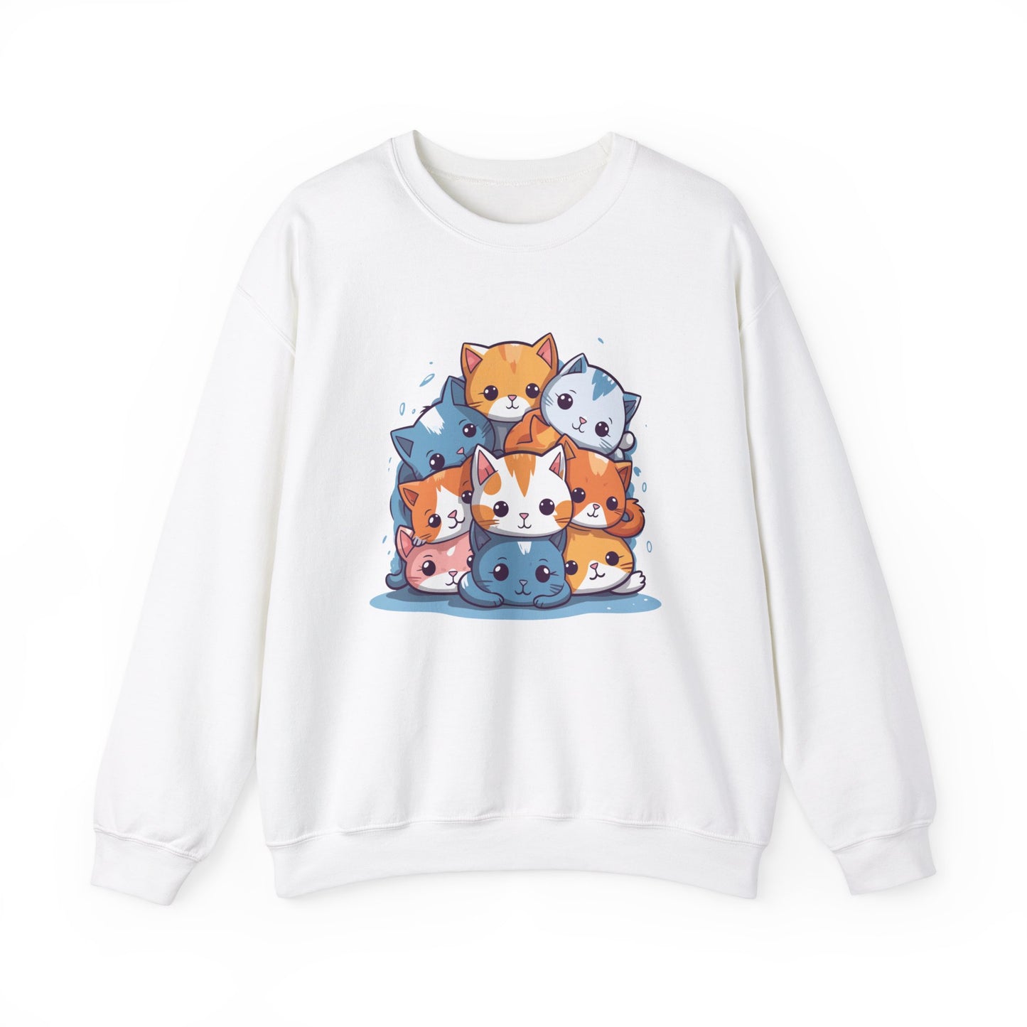 Cute Cat Pile Sweatshirt