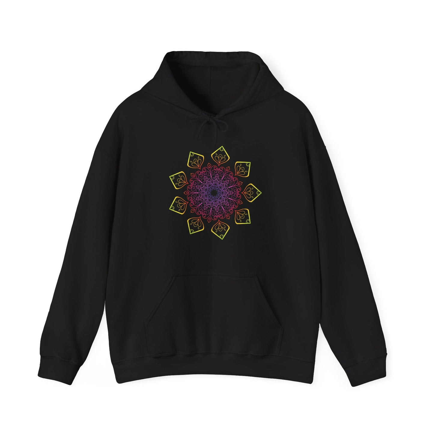 Colorful Mandala Hooded Sweatshirt (002)