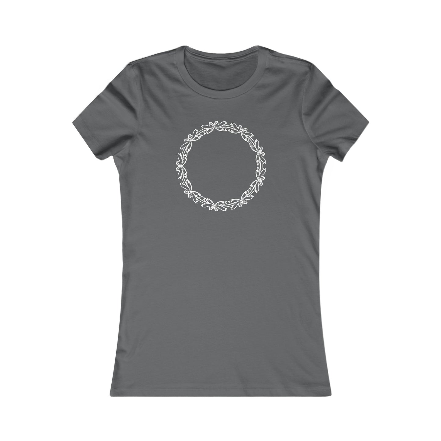 Bow Circle Fitted Tee