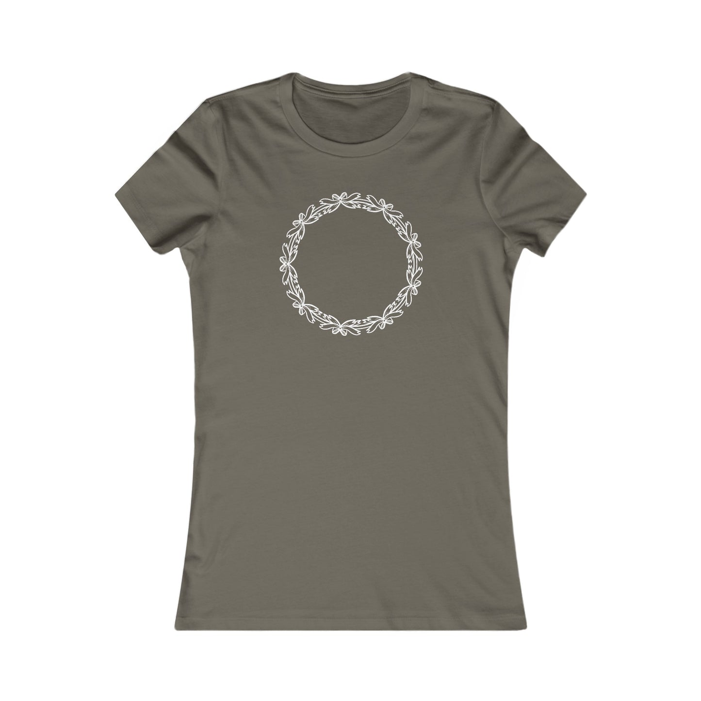 Bow Circle Fitted Tee