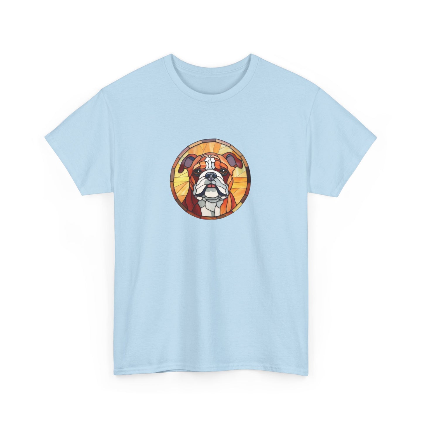 Stained Glass Bulldog Short Sleeve Tee