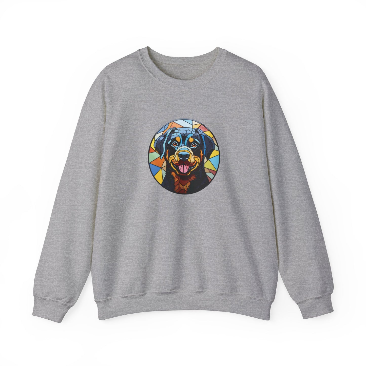 Stained Glass Rottweiler Sweatshirt