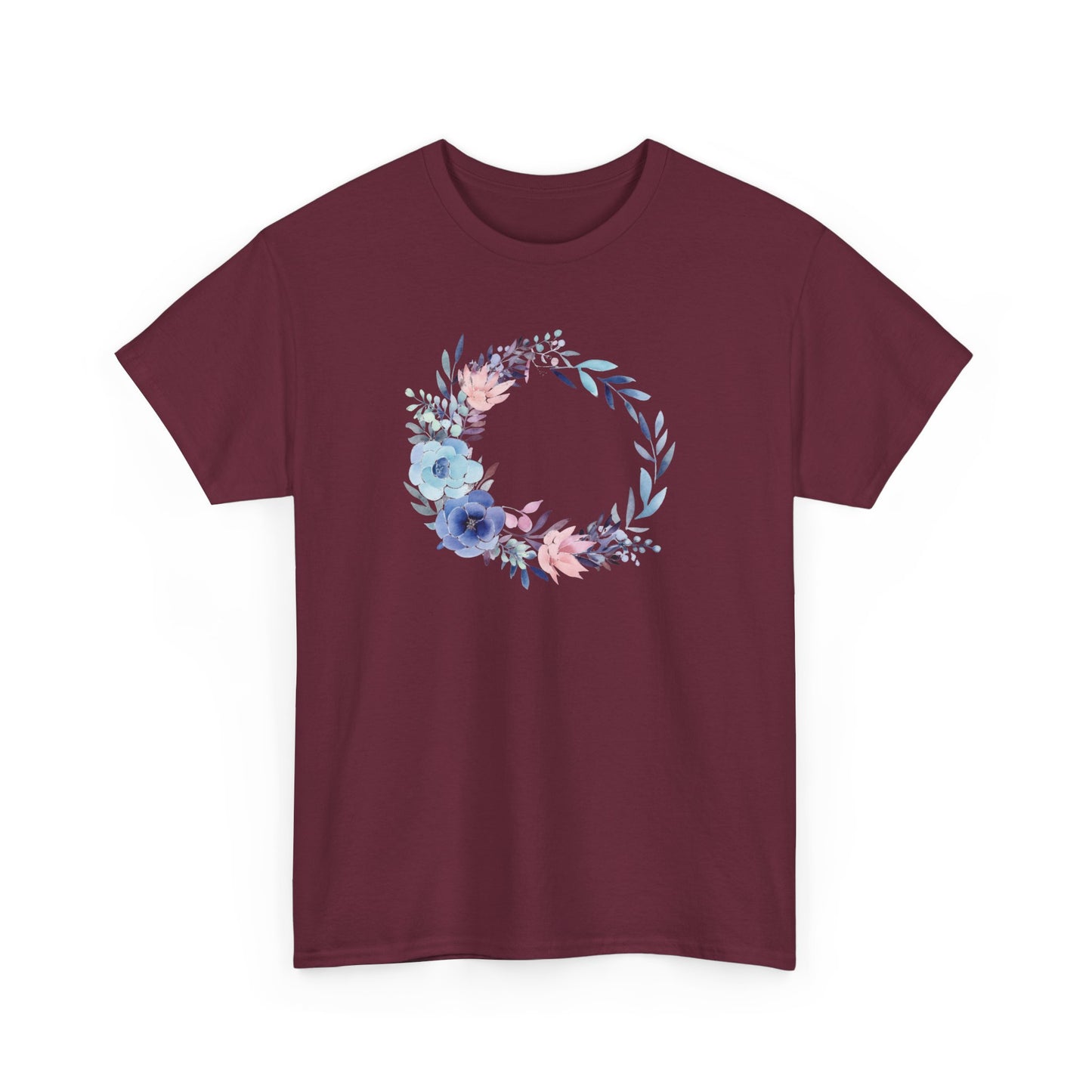 Watercolor Flower CircleShort Sleeve Tee