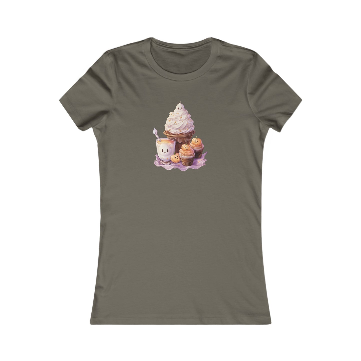 Cute Halloween Cupcakes Fitted Tee