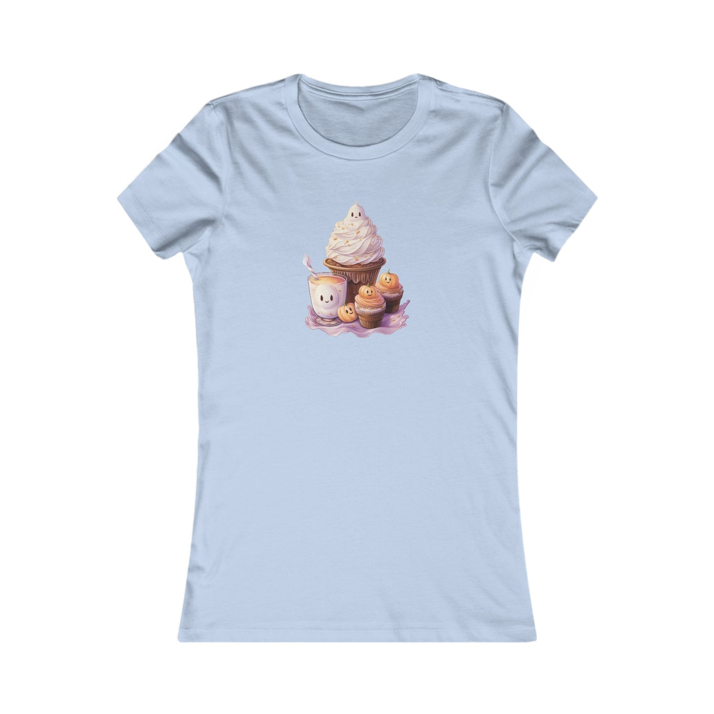 Cute Halloween Cupcakes Fitted Tee