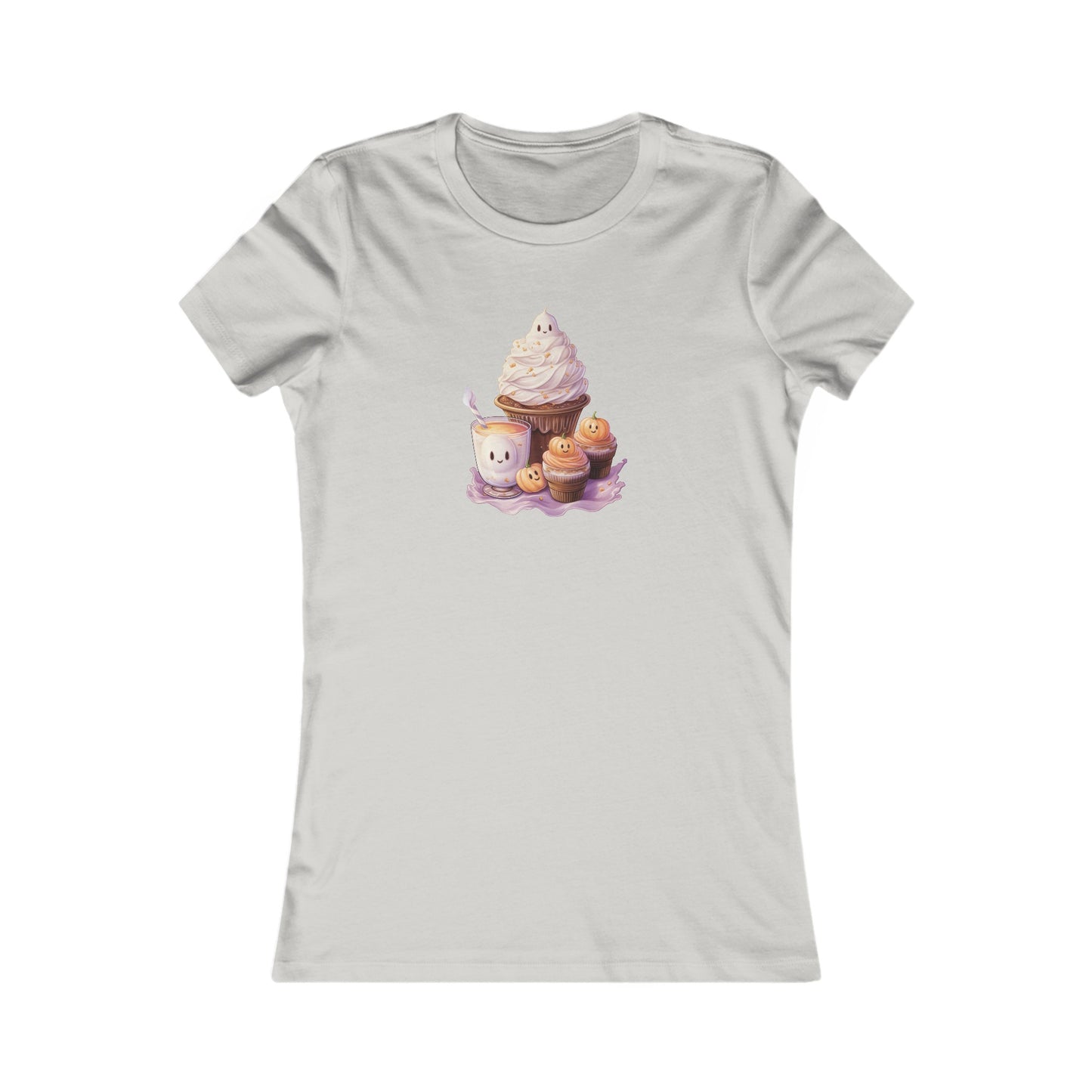 Cute Halloween Cupcakes Fitted Tee