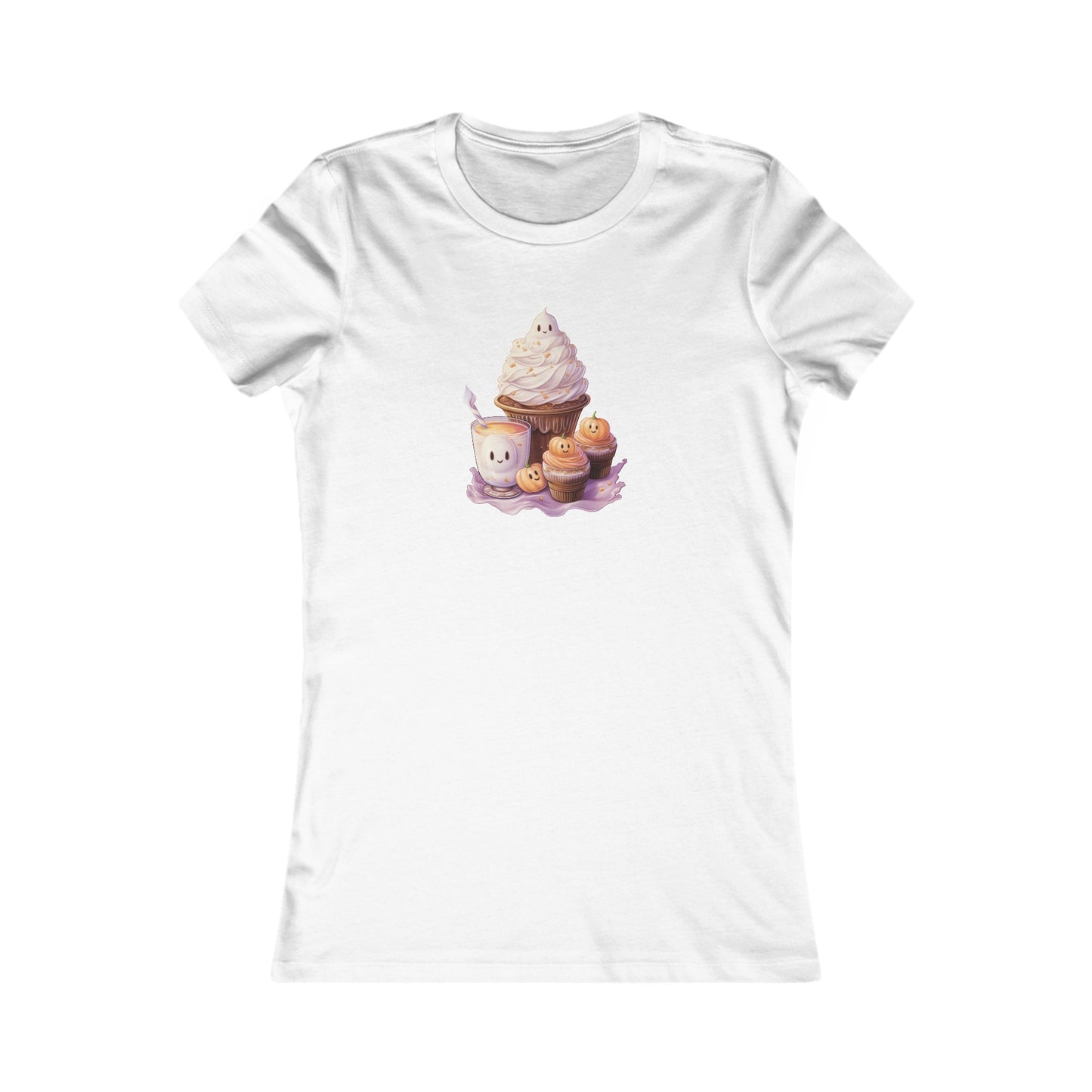 Cute Halloween Cupcakes Fitted Tee