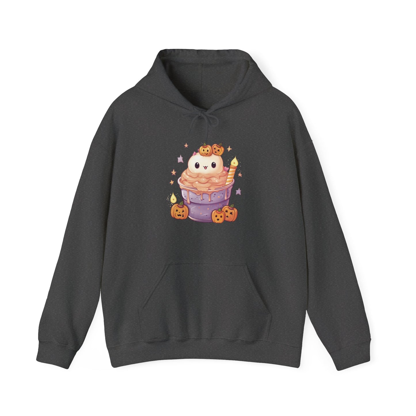 Cute Cat and Pumpkins Dessert Hooded Sweatshirt