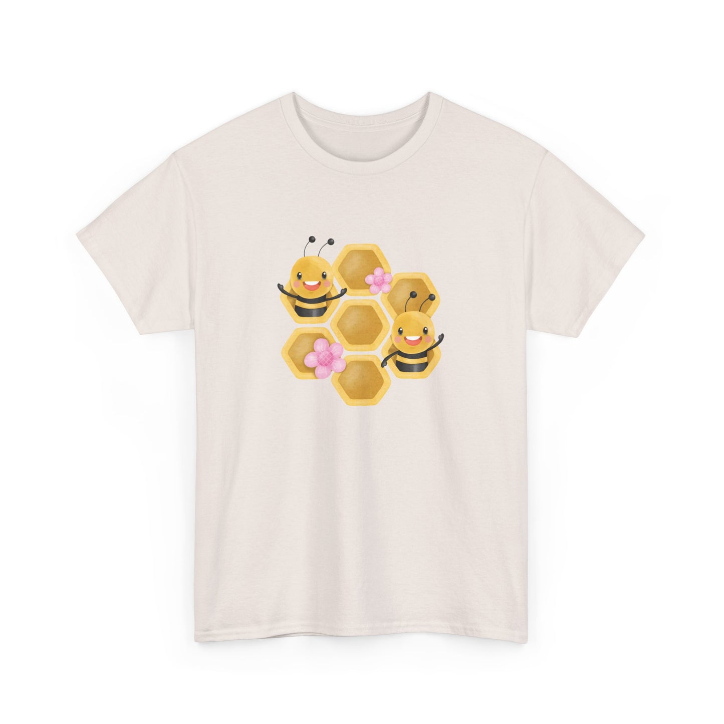 Cute Honeycomb Bee Short Sleeve Tee