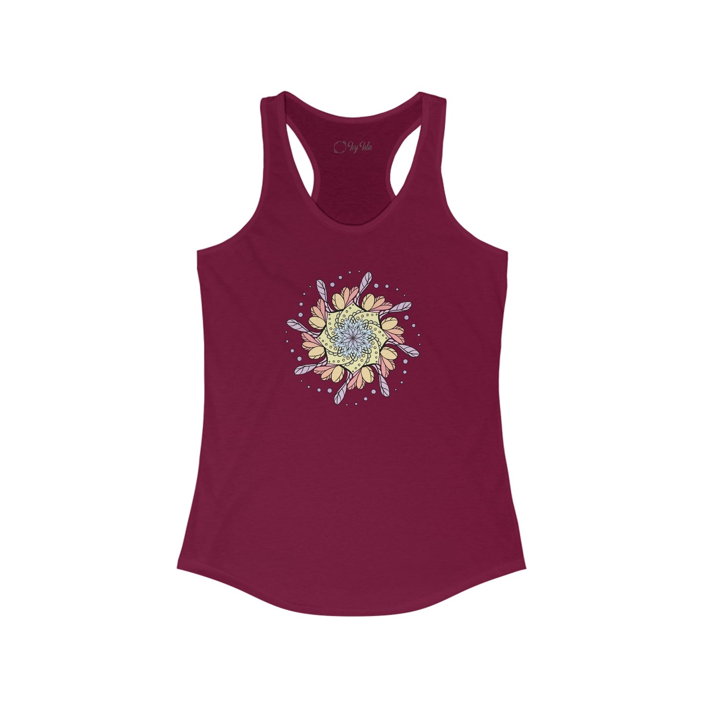 Colorful Mandala Racerback Tank (032)