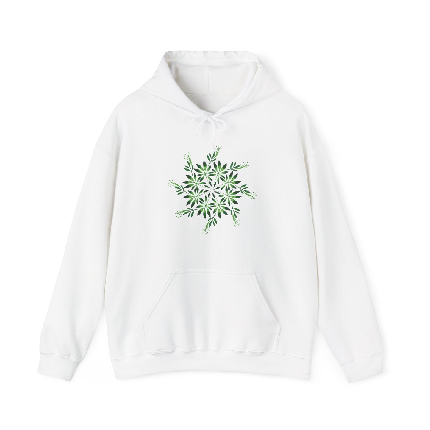 Leaf Mandala Hooded Sweatshirt