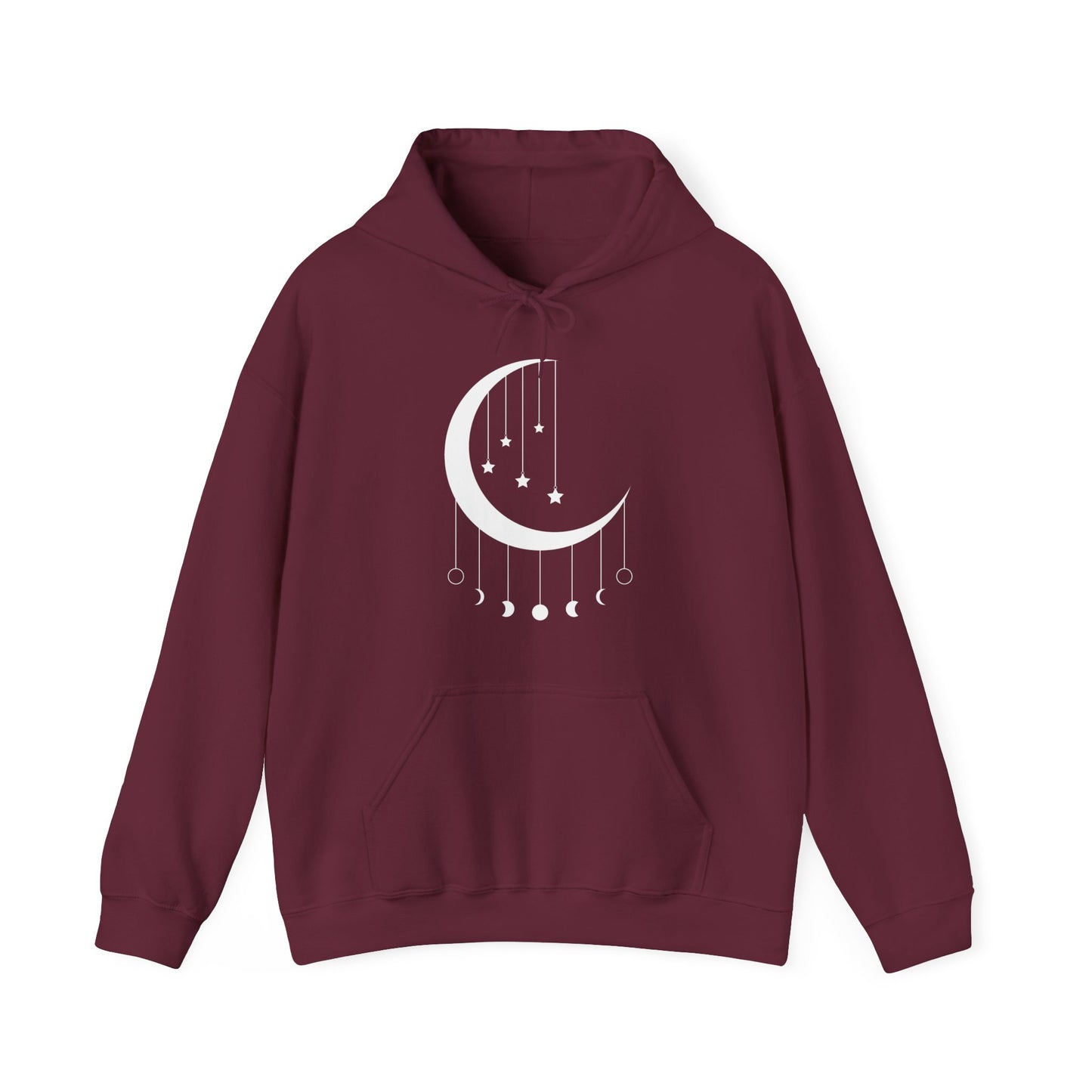 Hanging Moon Phases Hooded Sweatshirt