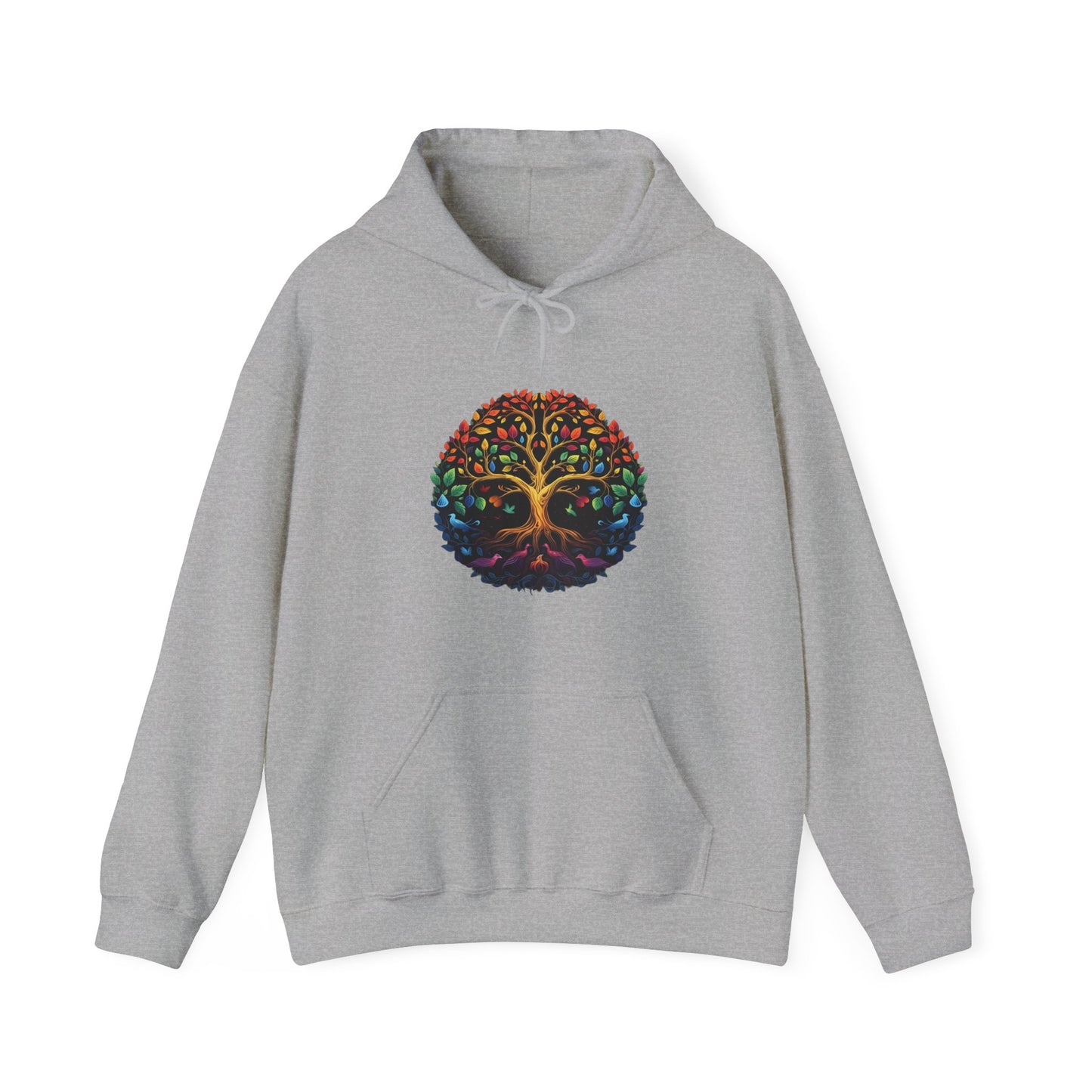 Colorful Tree of Life Hooded Sweatshirt