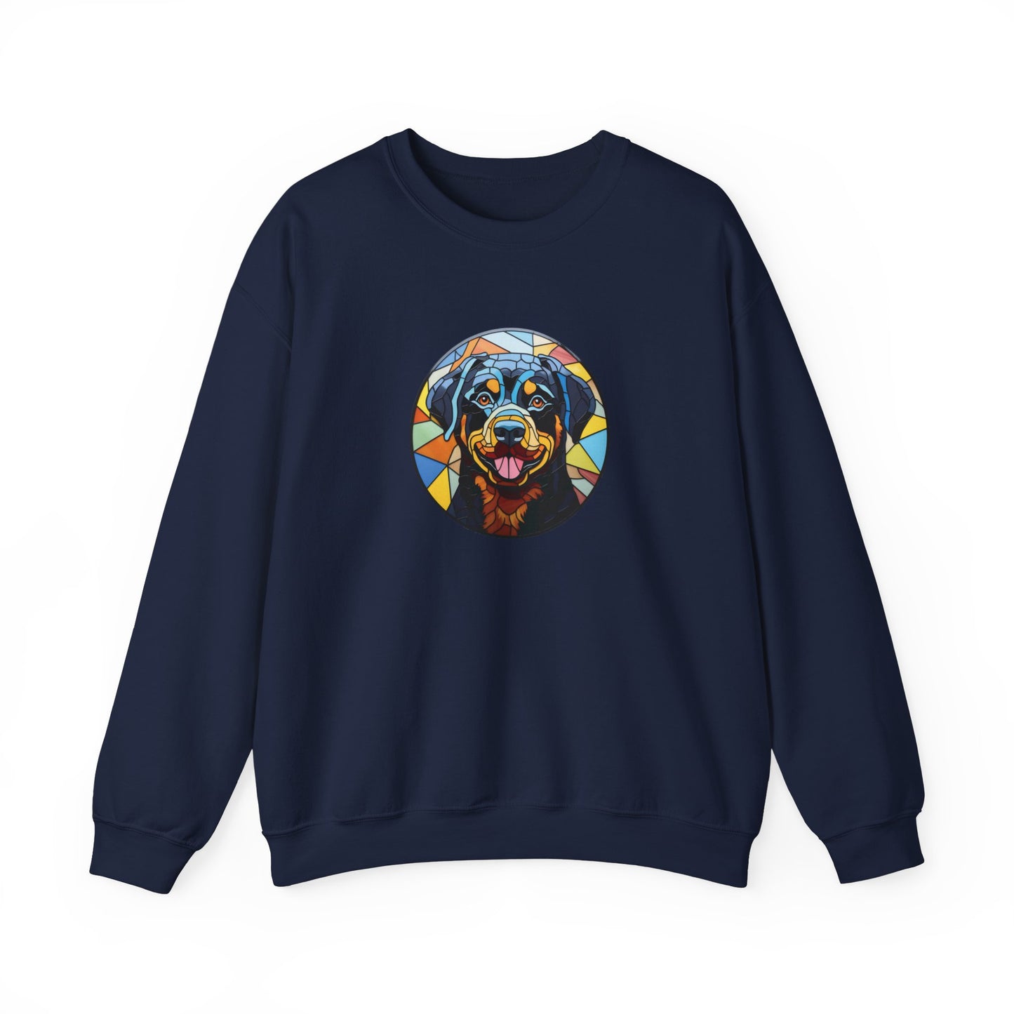 Stained Glass Rottweiler Sweatshirt
