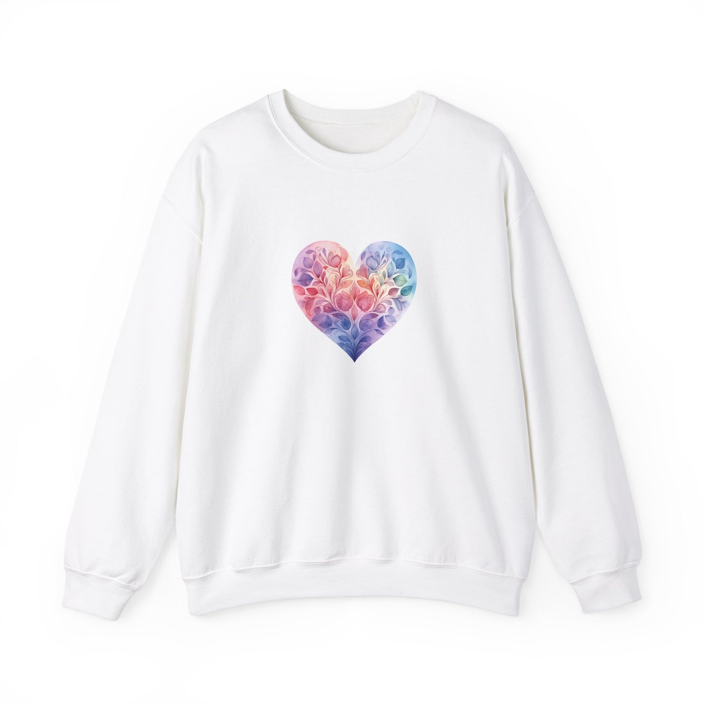 Watercolor Heart Sweatshirt 006