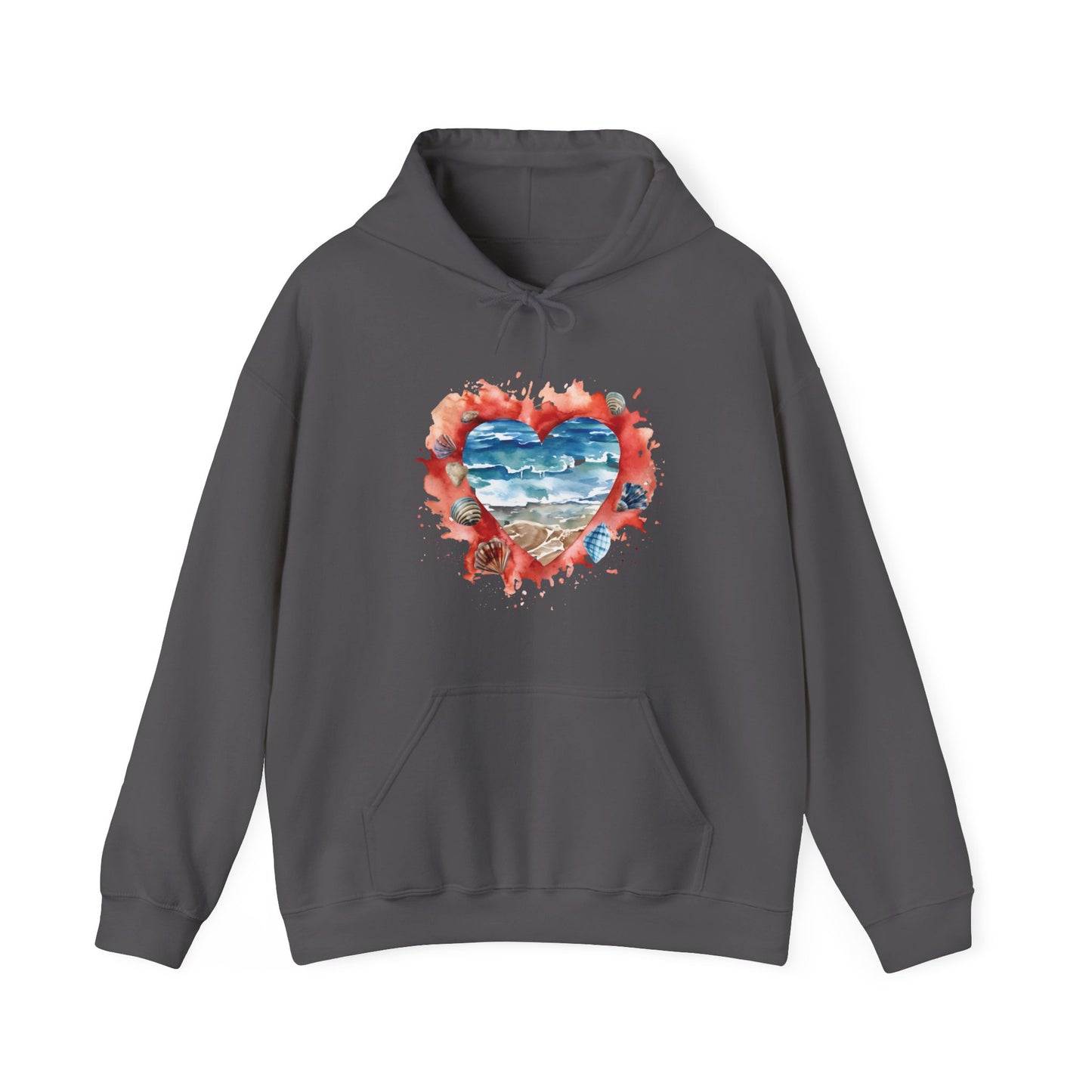 Ocean Heart Hooded Sweatshirt