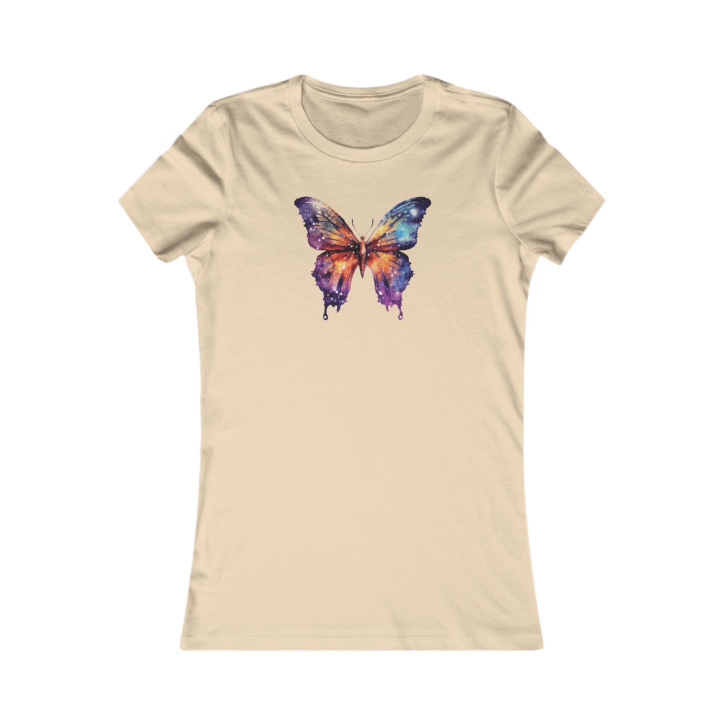 Galaxy Butterfly Fitted Tee
