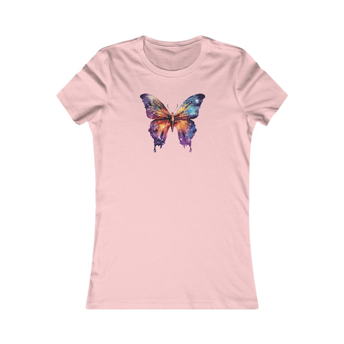 Galaxy Butterfly Fitted Tee