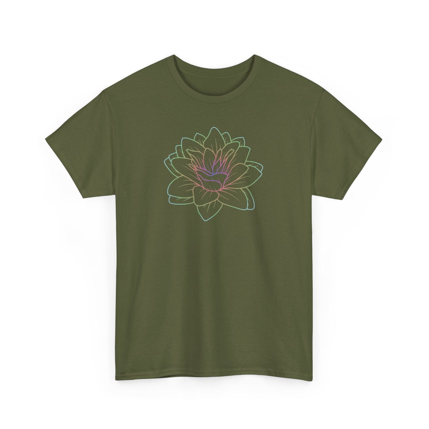 Colorful Lotus Short Sleeve Tee