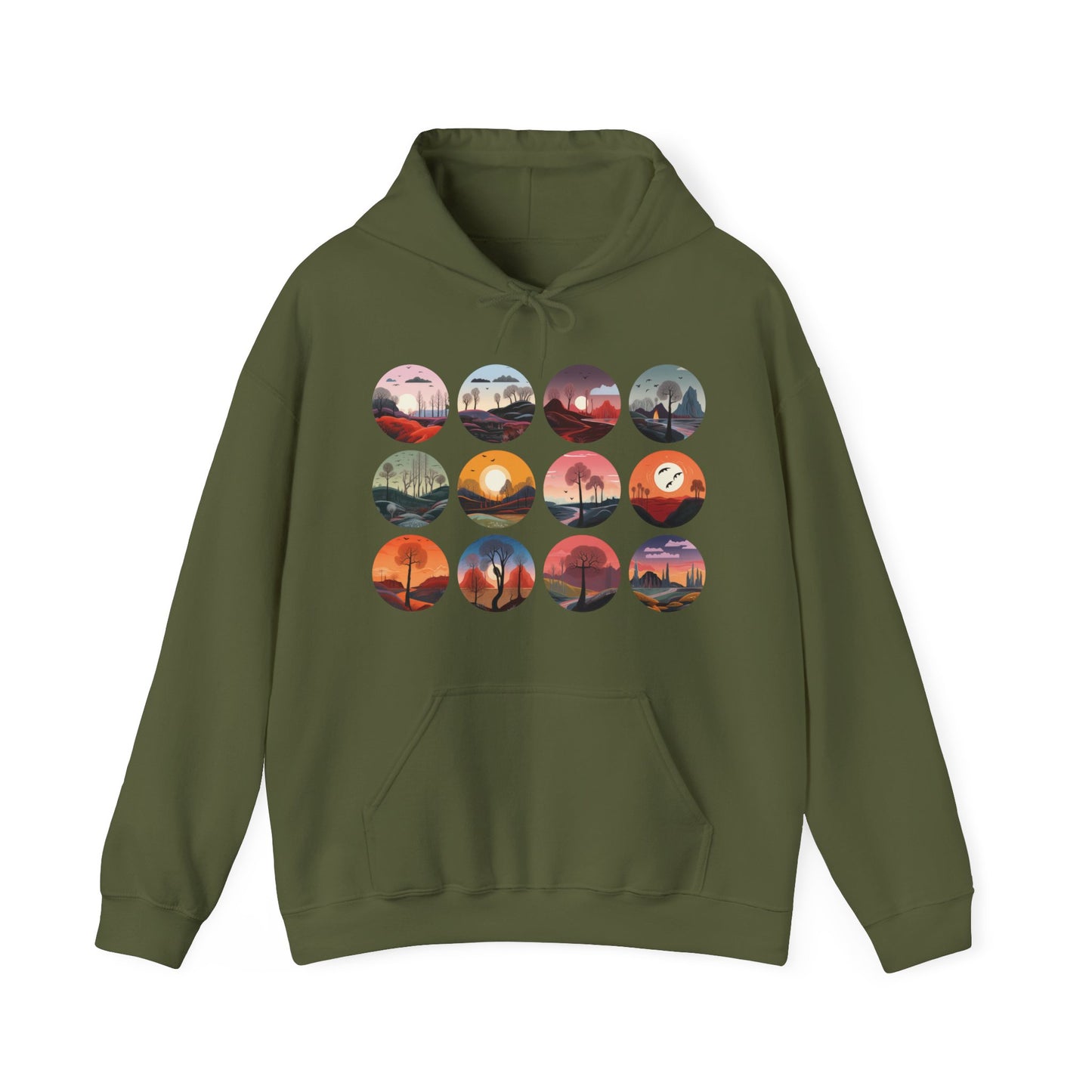 Landscapes Set Hooded Sweatshirt