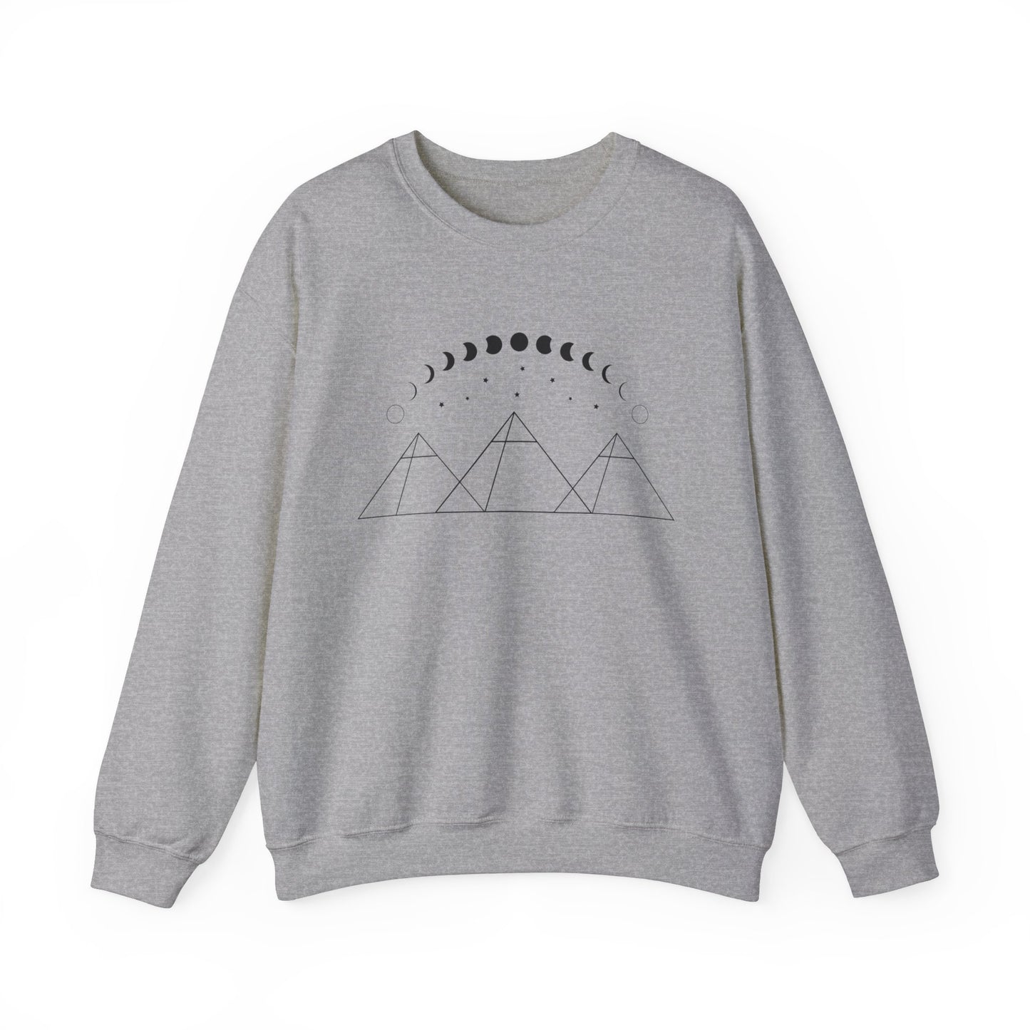 Pyramids and Moon Phases Sweatshirt