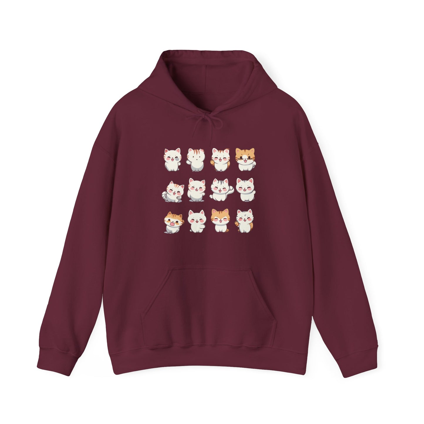 Cute Cat Set Hooded Sweatshirt