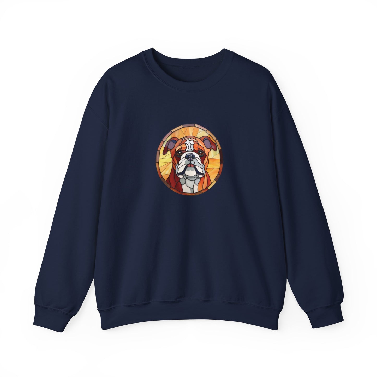 Stained Glass Bulldog Sweatshirt