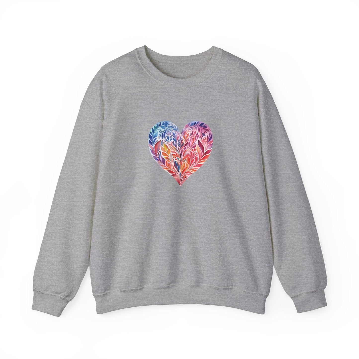 Watercolor Heart Sweatshirt 001