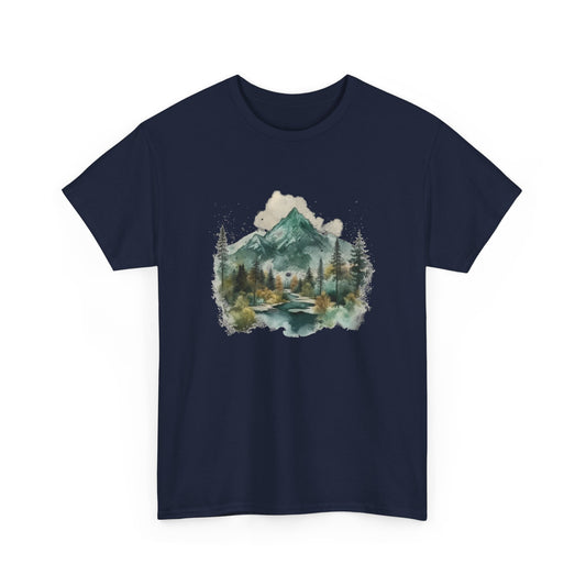 Watercolor Mountains Short Sleeve Tee