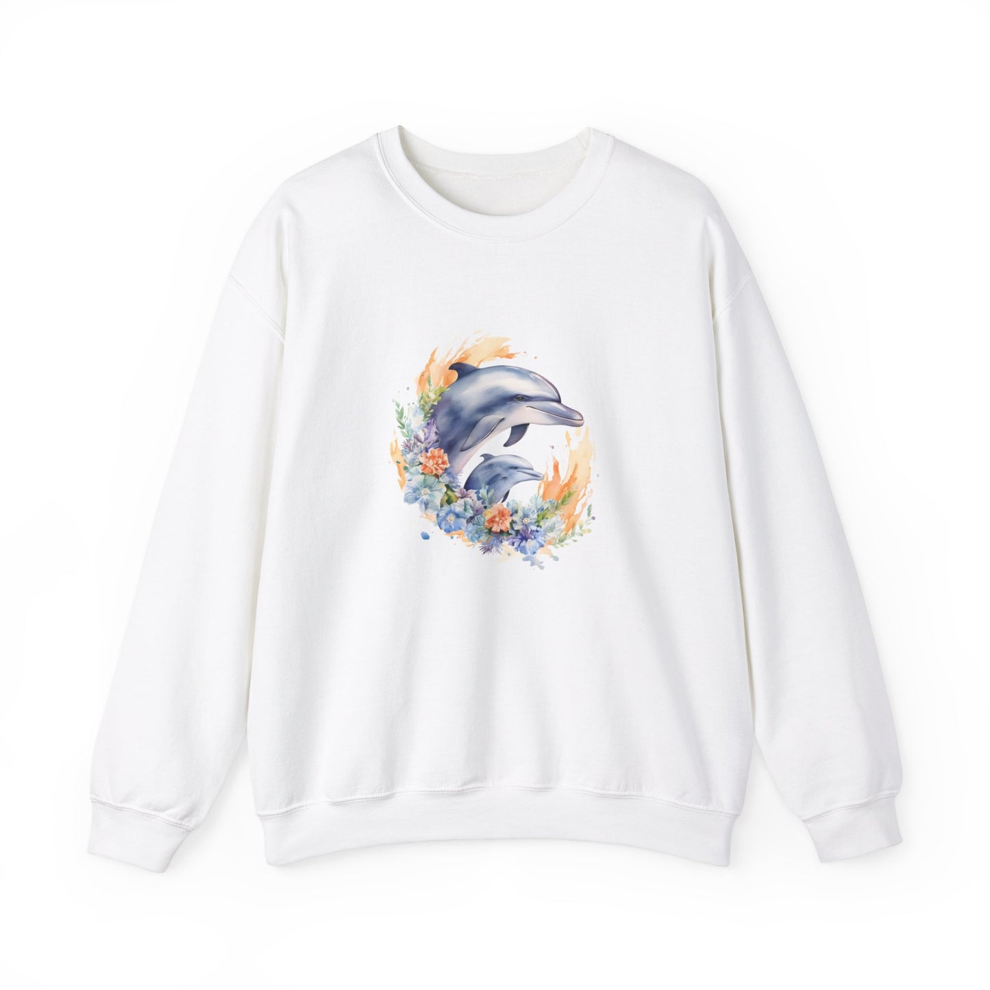 Watercolor Dolphins Sweatshirt