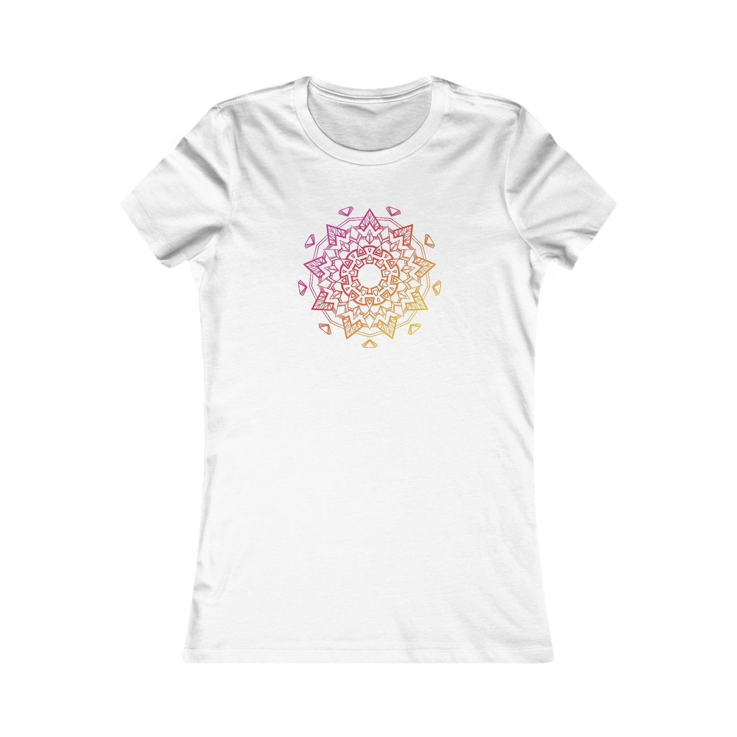 Colorful Mandala Fitted Tee (006)