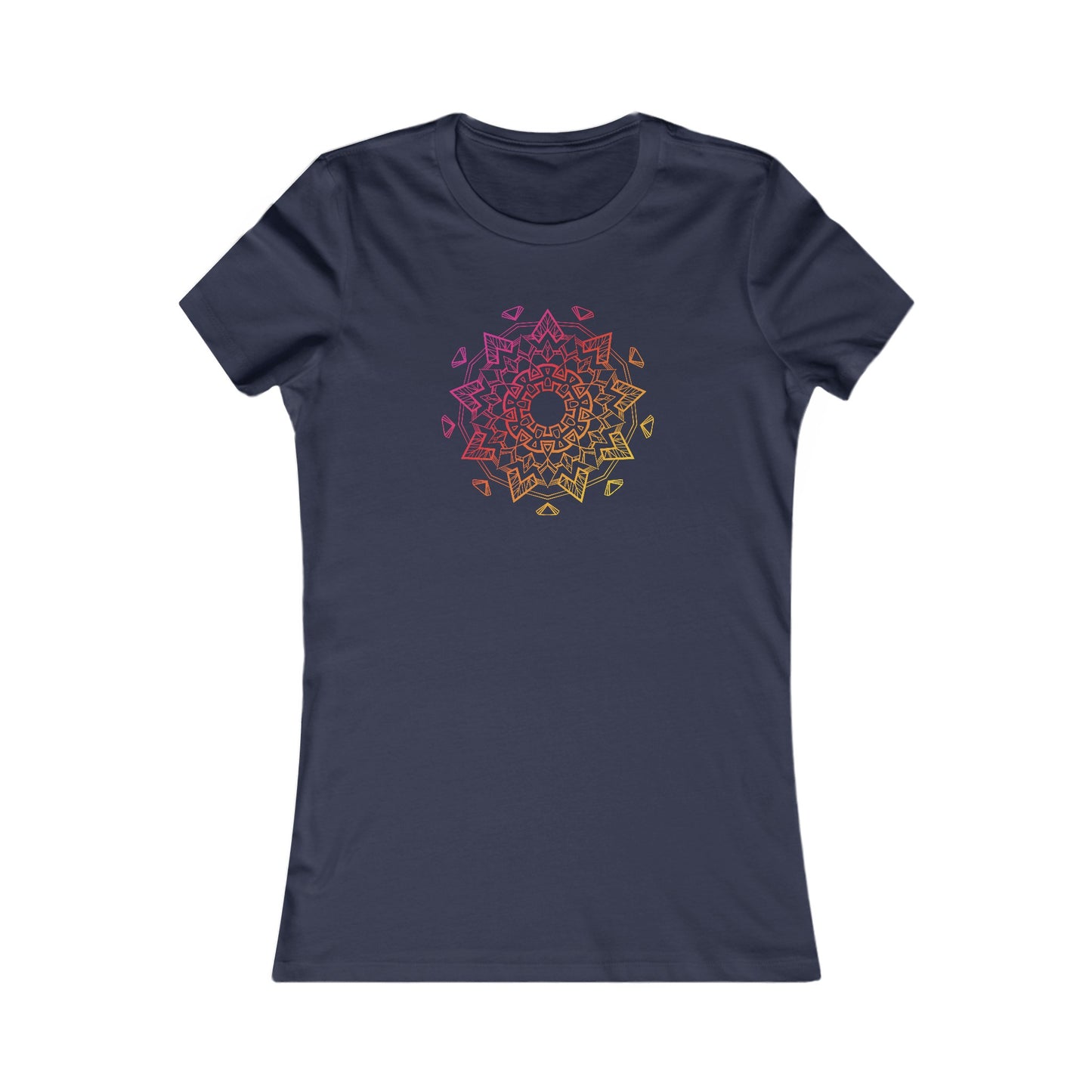 Colorful Mandala Fitted Tee (006)