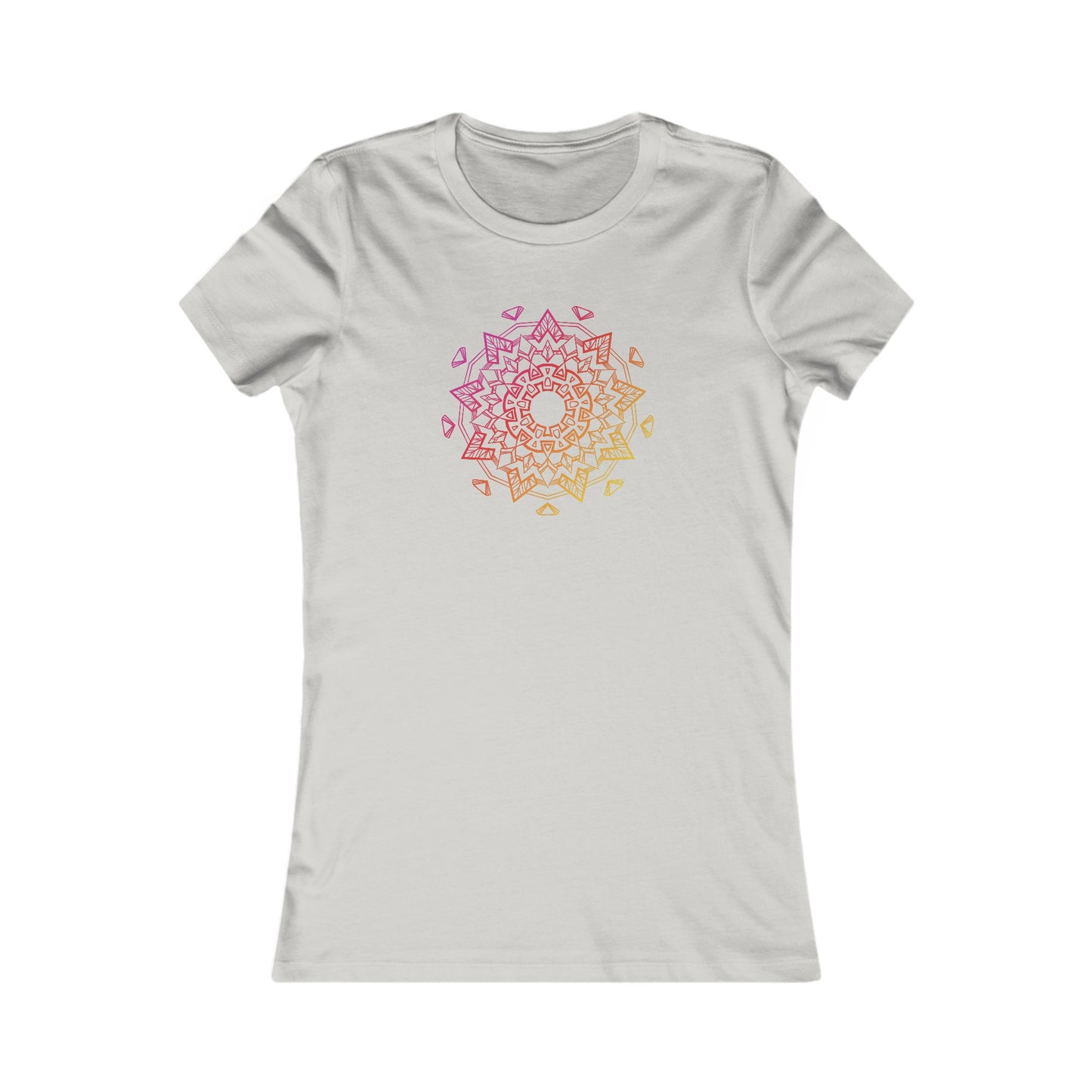 Colorful Mandala Fitted Tee (006)