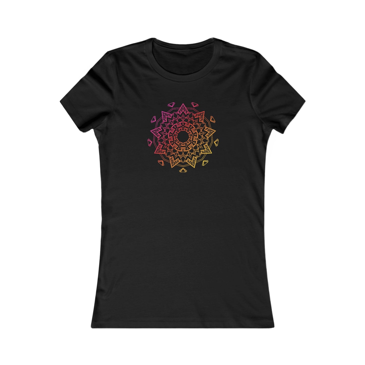 Colorful Mandala Fitted Tee (006)