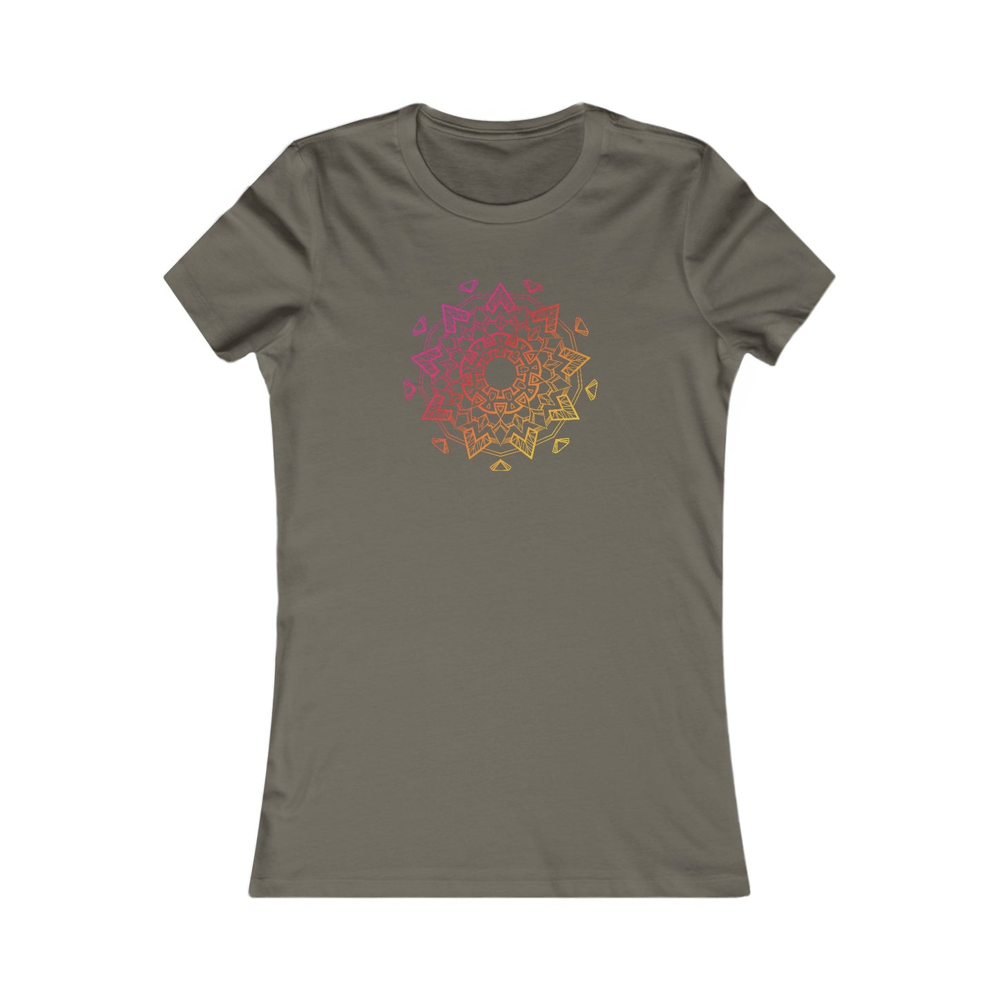 Colorful Mandala Fitted Tee (006)