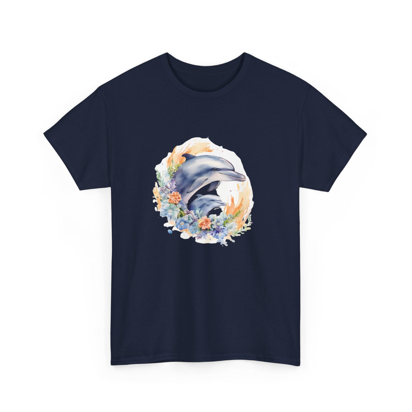 Watercolor Dolphins Short Sleeve Tee