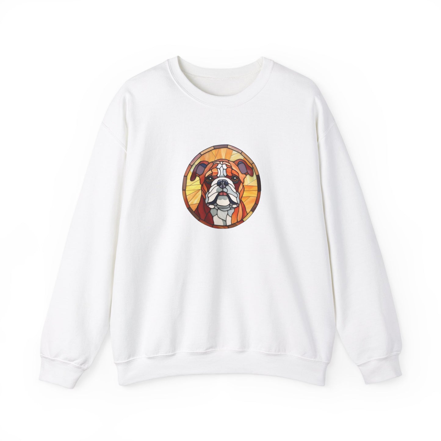 Stained Glass Bulldog Sweatshirt