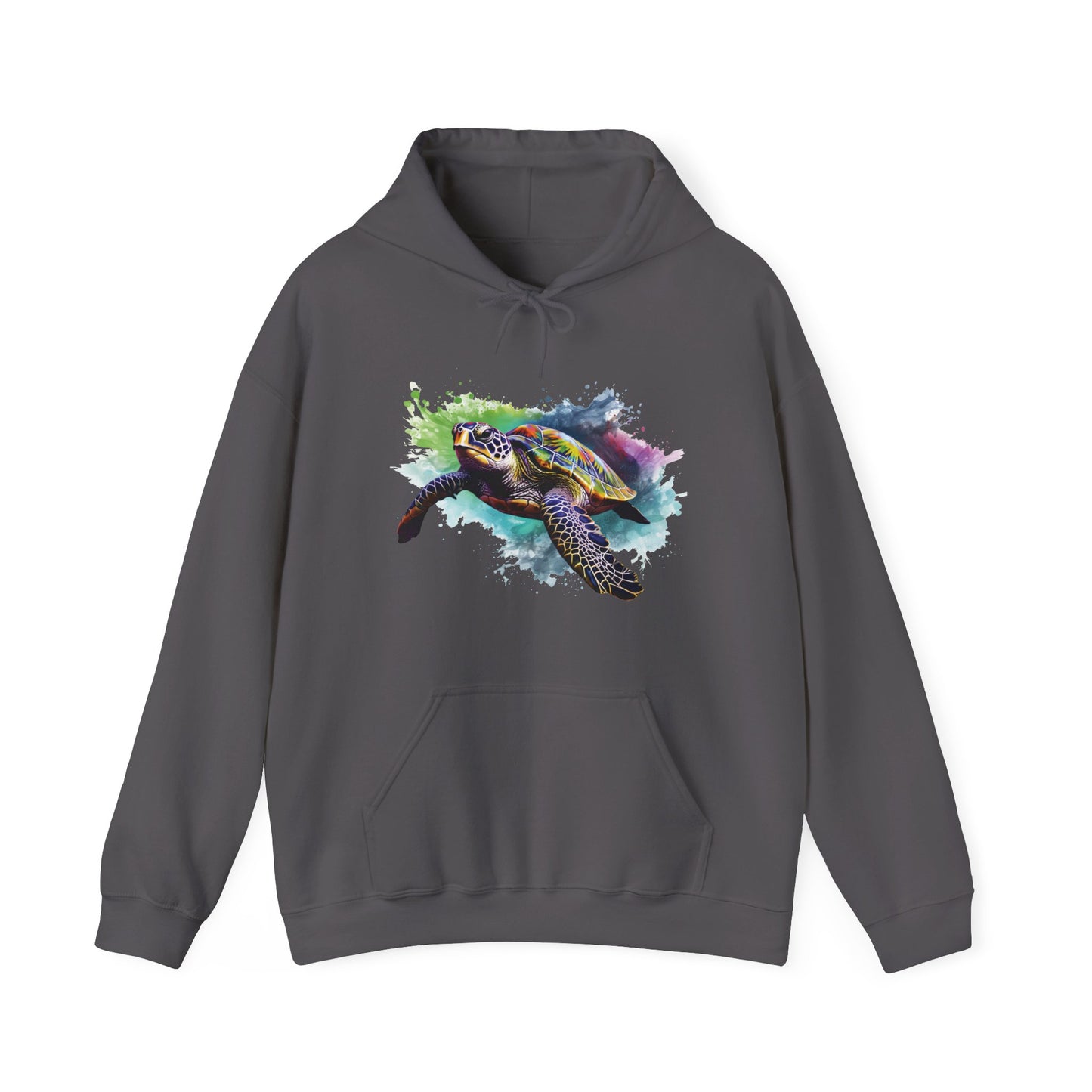 Watercolor Sea Turtle Hooded Sweatshirt
