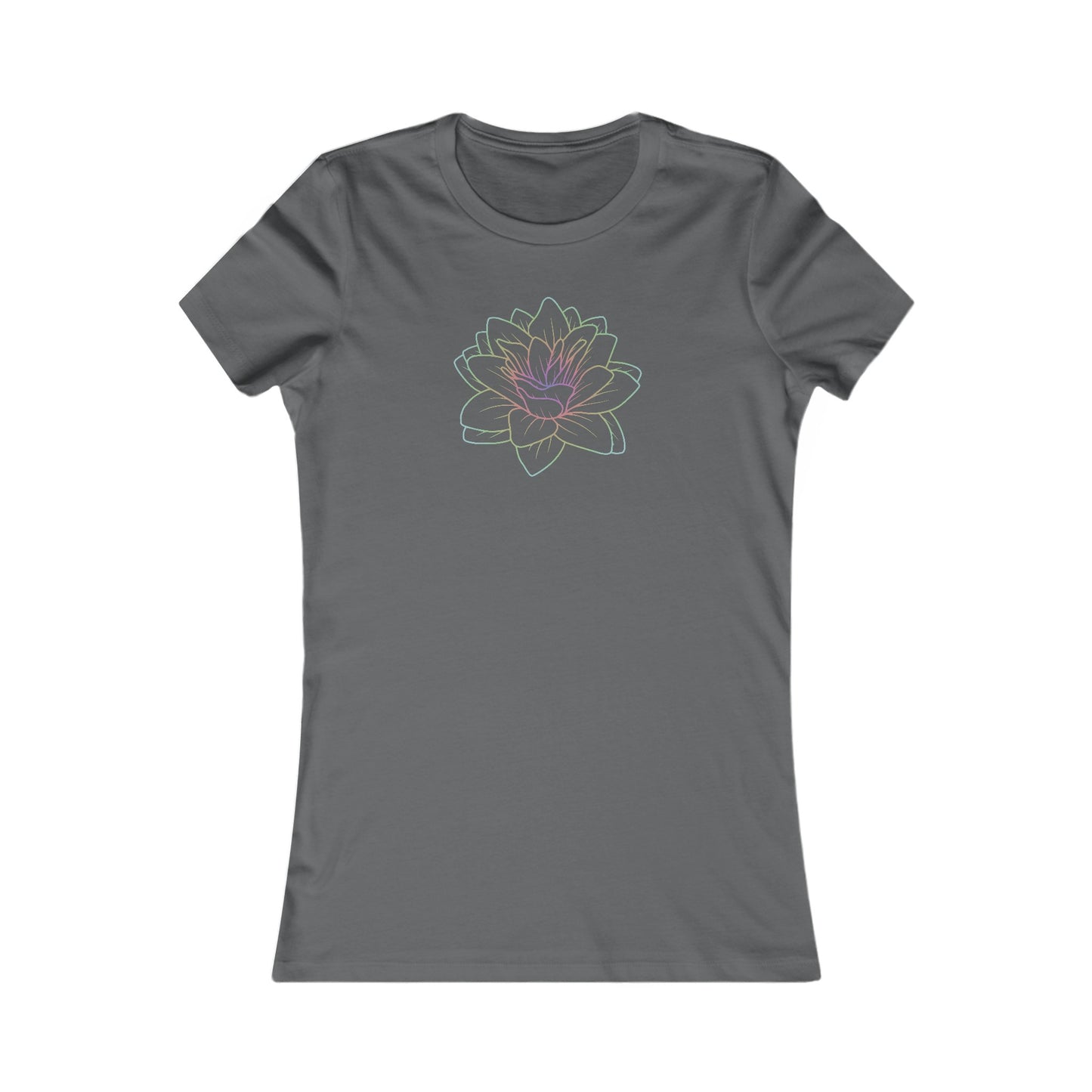 Colorful Lotus Fitted Tee