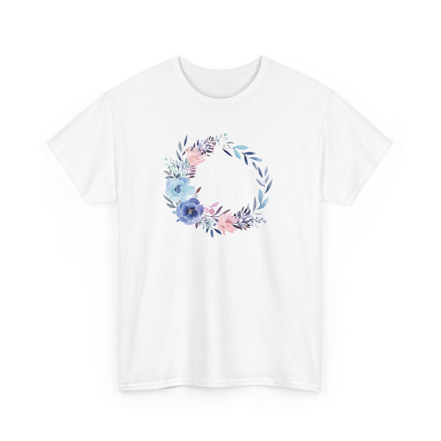Watercolor Flower CircleShort Sleeve Tee
