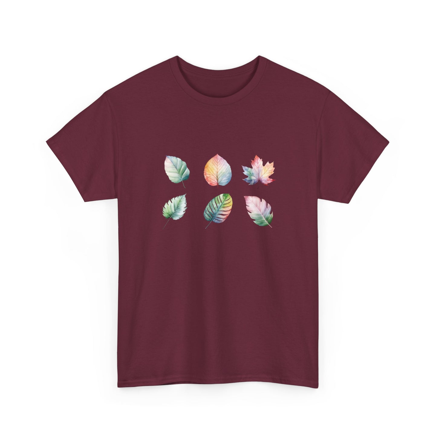 Watercolor Leaf Set Short Sleeve Tee